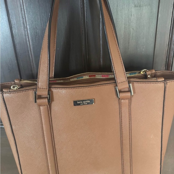 Kate Spade Tan Leather Tote - Picture 1 of 6
